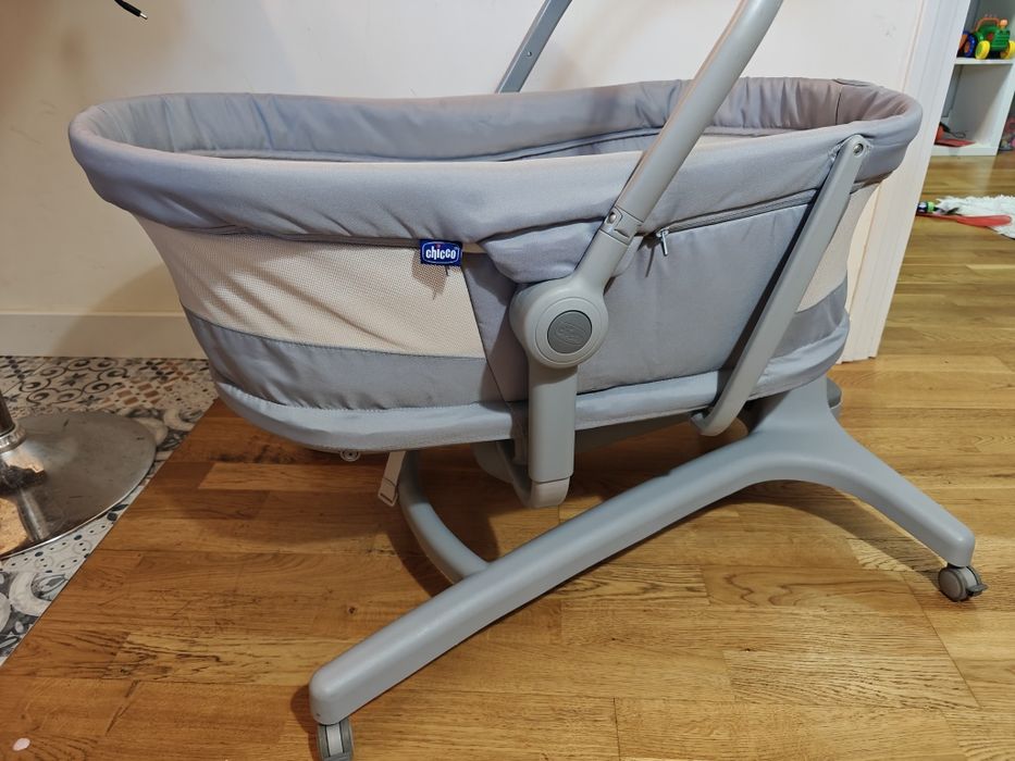 Chicco, Baby Hug 4in1 Air, kołyska, leżaczek, krzesełko, Titanium