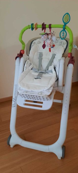 Chicco Cadeira Papa PollyProgres5 Bege c/ OFERTA KIT ESPREGUIÇADEI