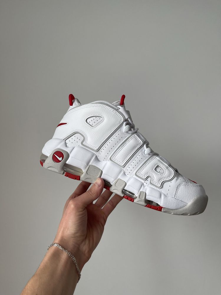 Чоловічі кросівки Nike Air More Uptempo ‘96 White/Red