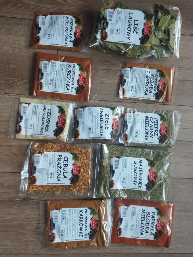 Przyprawy zestaw mix