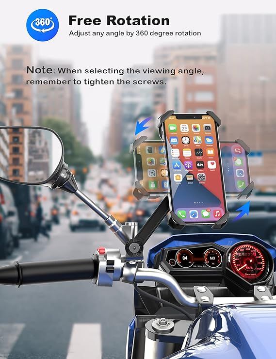 grefay motocyklowy uchwyt na telefon do smartfona 4,0-7,0 cala vv