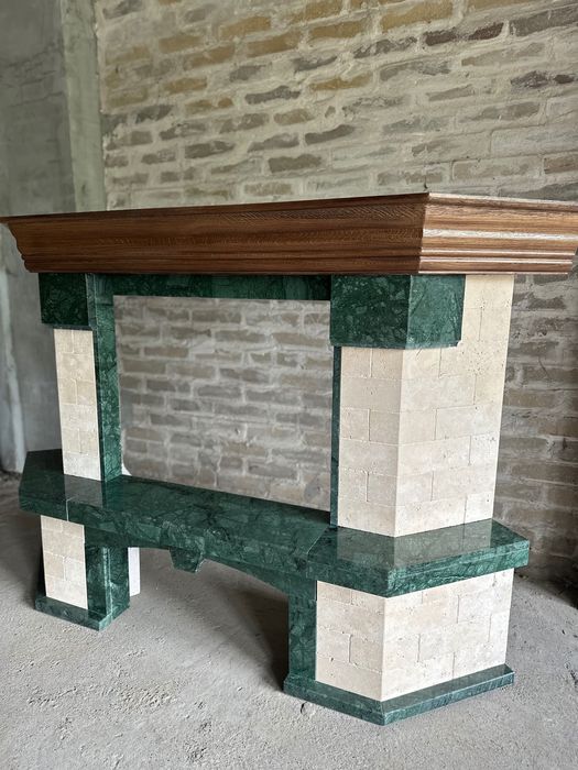 Портал для каміна.Камін  мармуровий.Камін з мармуру. Мраморний камін.