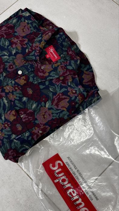 Оригінальна вельаетова сорочка Supreme розмір М