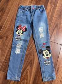 Spodnie Mickey jeansy Disney 128cm