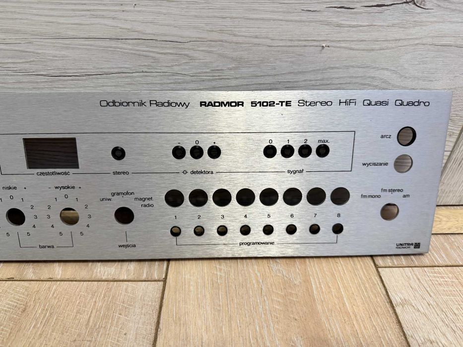 Panel Amplituner Radmor 5102 TE SREBRNY ! OKAZJA ! 9 UNITRA POLECAM