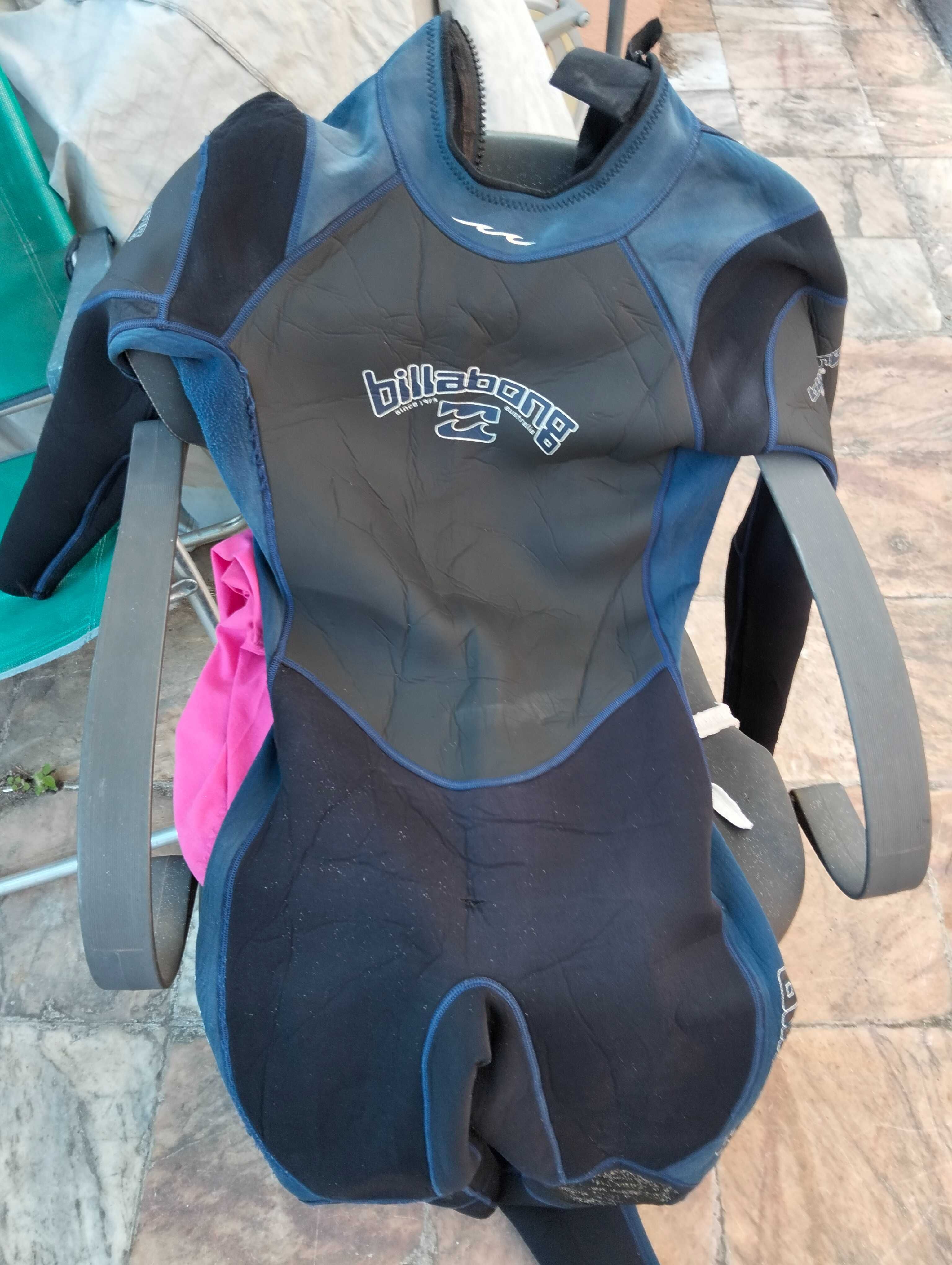 Fato de bodyboard Billabong size l 3/2 com rabatex