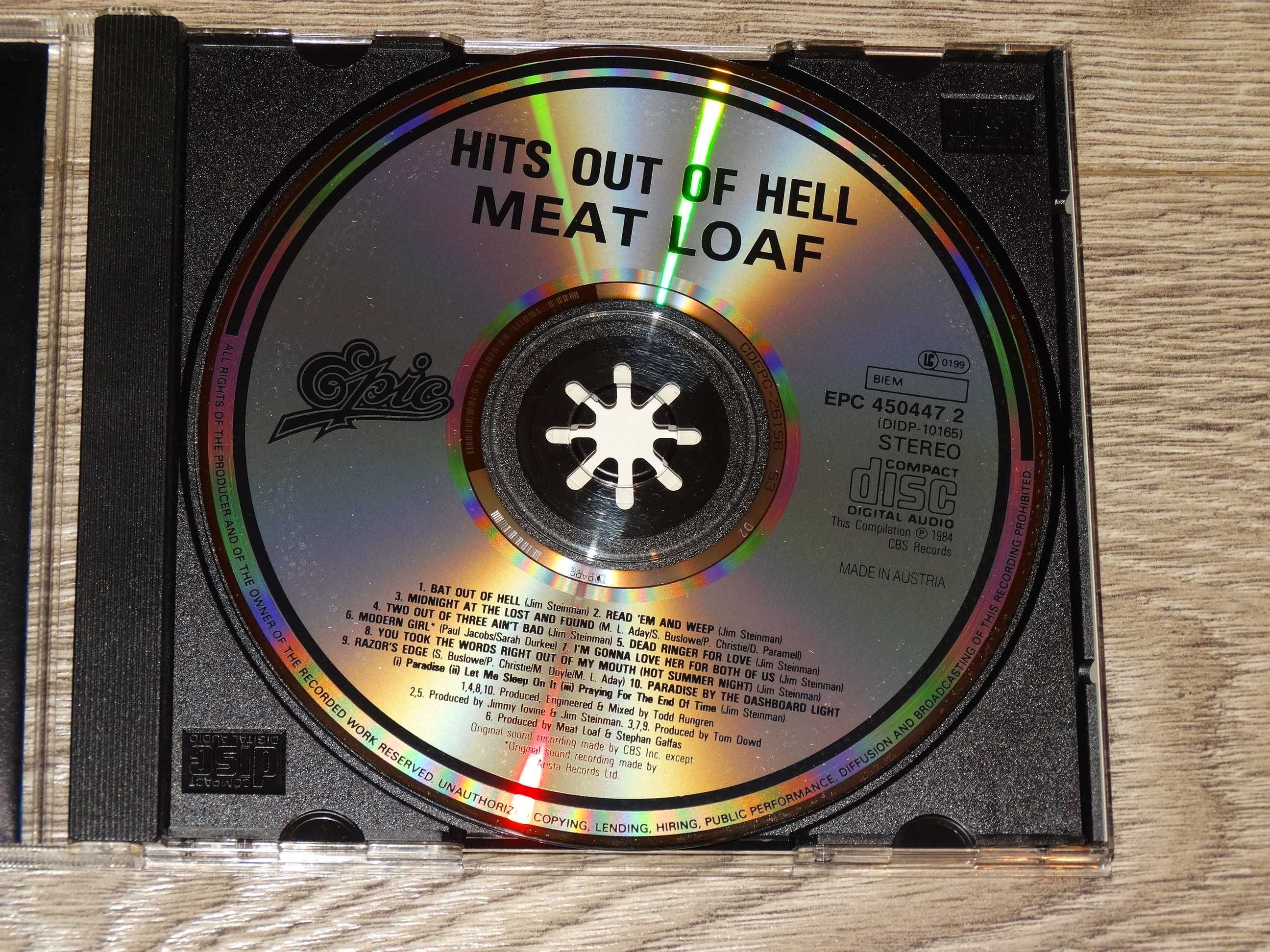 CD  Meat Loaf  Hits Out Of Hell