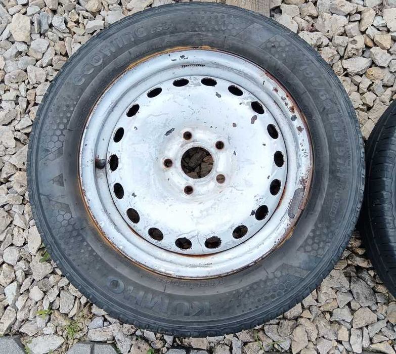 Kangoo 2 II koła letnie opony Kumho 195/65r15 20 rok 2 sztuki