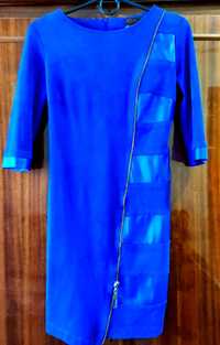 Стильне синє плаття, сукня розмір M