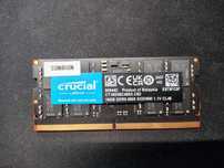 Pamięć RAM DDR5 SODIMM Crucial 5600mhz 16gb w jednej kości