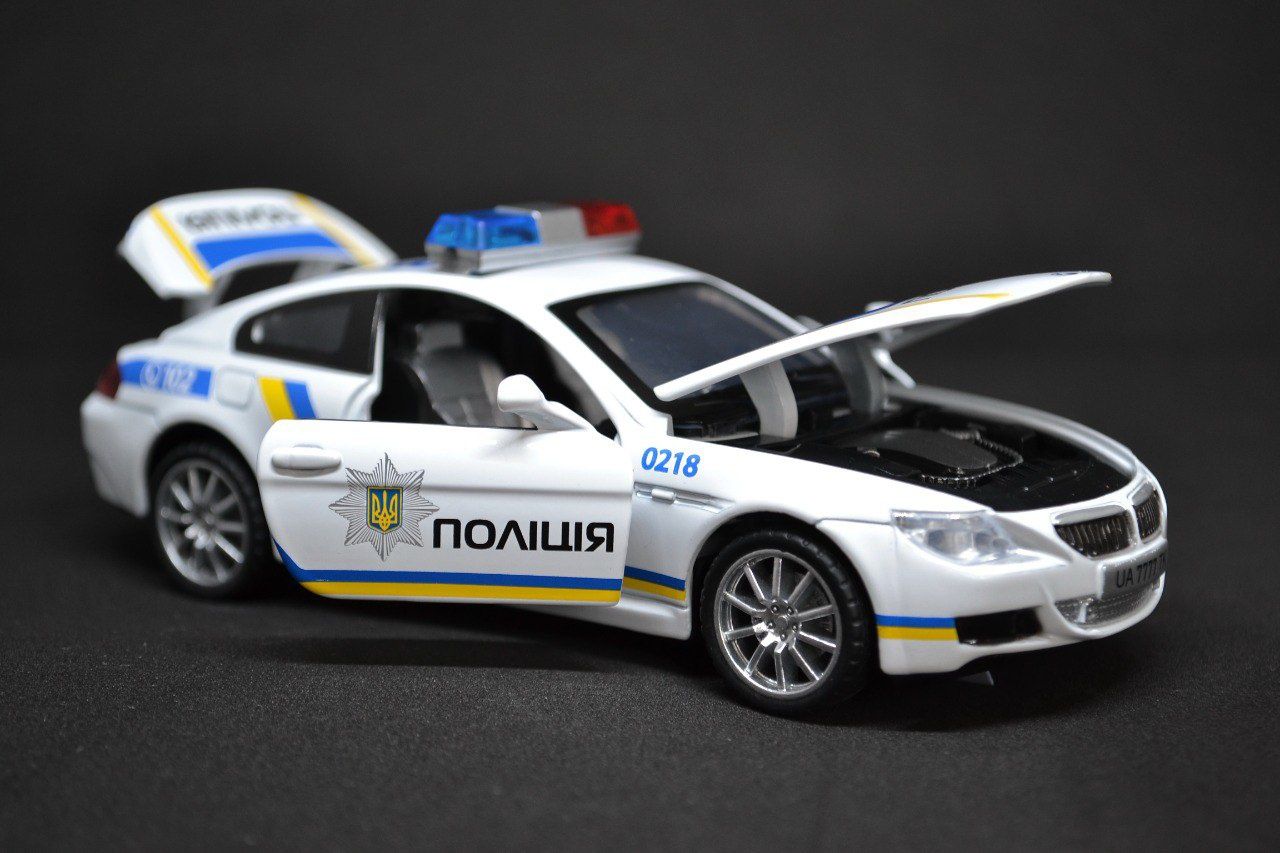 БМВ ПОЛИЦИЯ модель коллекционная BMW поліція машинка металева