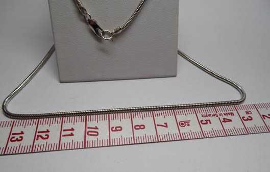 Srebrny łańcuszek linka żyłka żmijka 41 m.