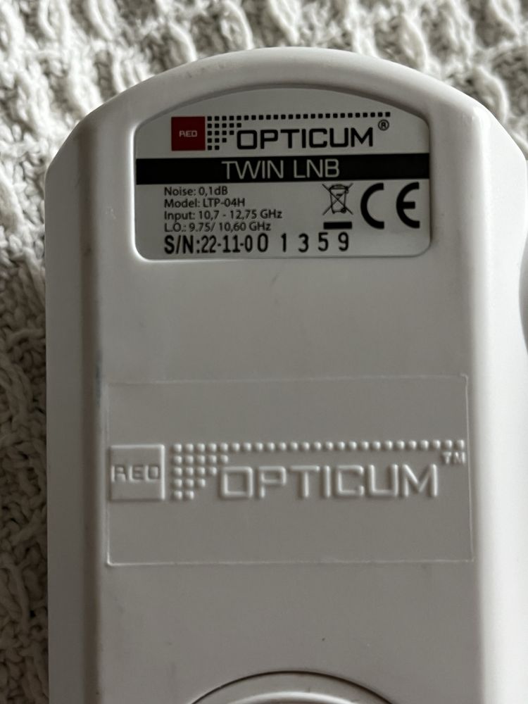 Konwentor satelitarny opticum twin LNB