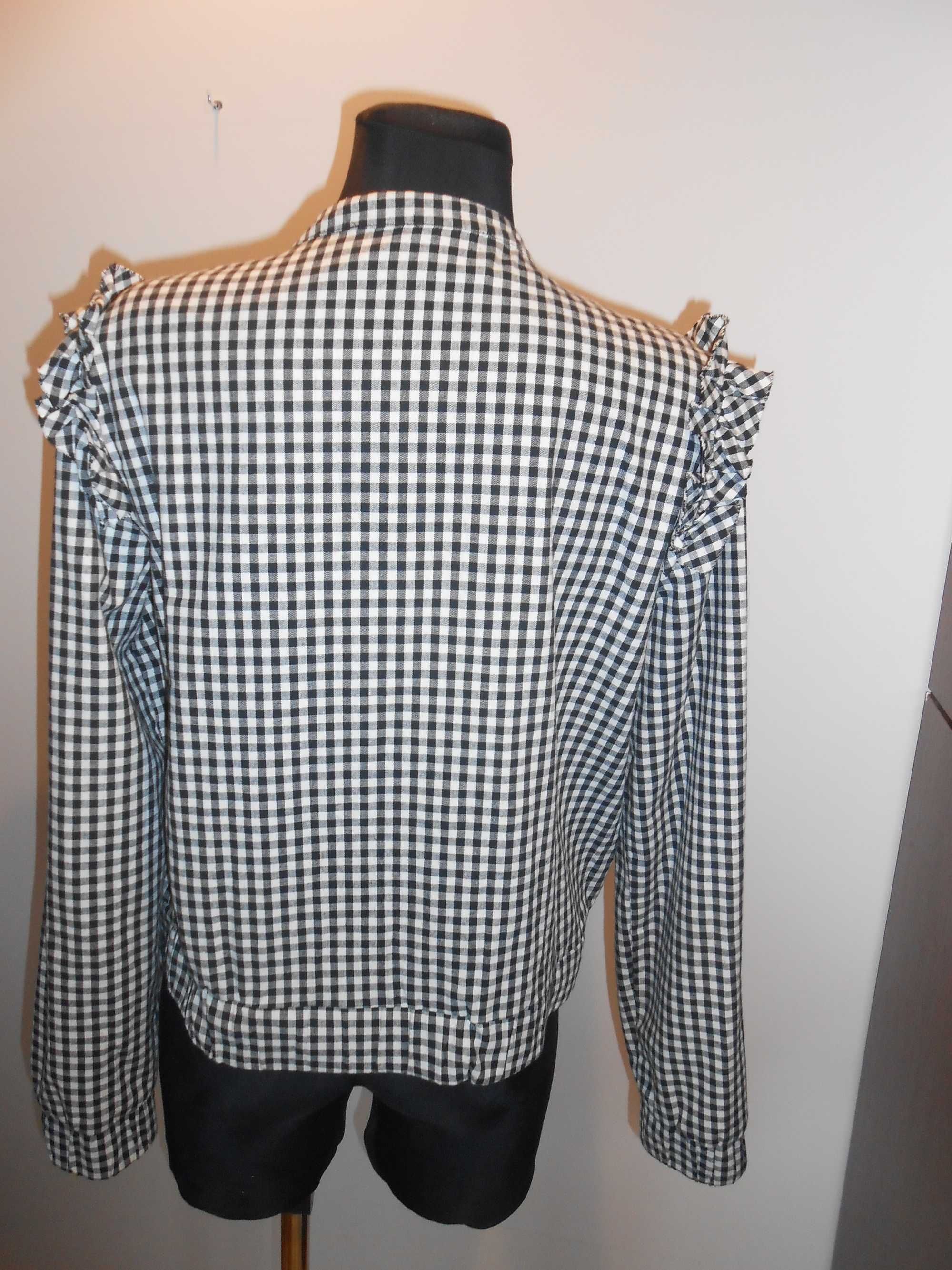 Reserved - bluza-cienka kurteczka w krateczkę roz 38 Wysyłka gratis