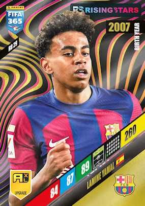 Karty piłkarskie FIFA 2024 UPGRADE Blister Rising Stars 50 KART
