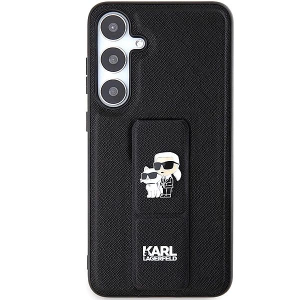 Etui Karl Lagerfeld Gripstand Saffiano Karl&Choupette Pins na Samsung