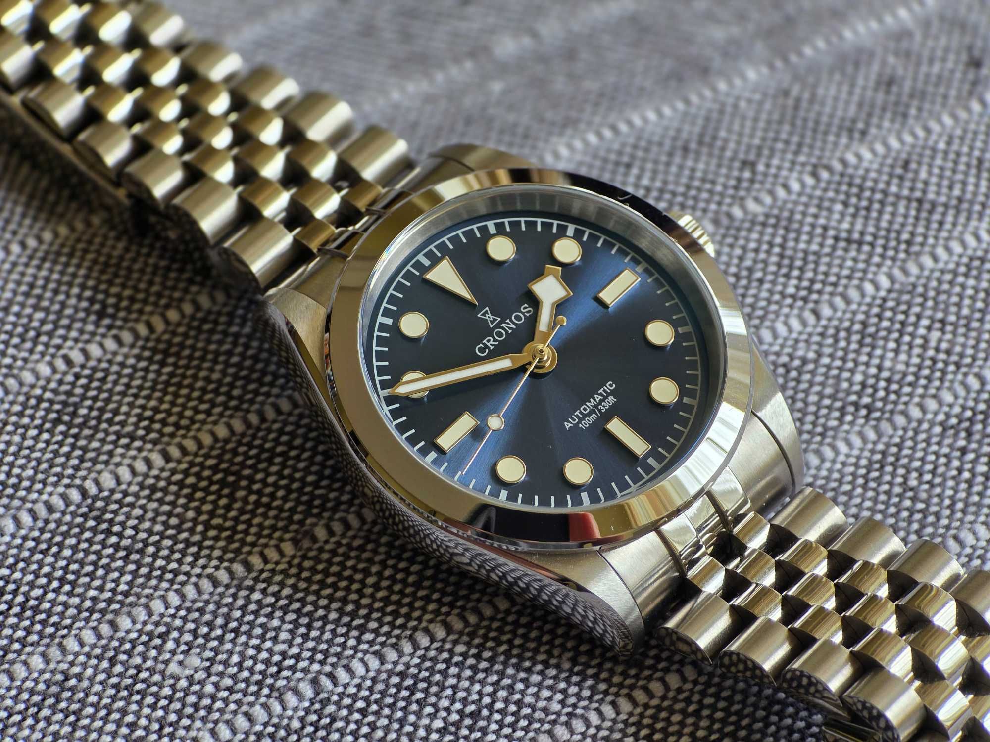 Zegarek automatyczny Cronos BB36 L6036M stan idealny komplet