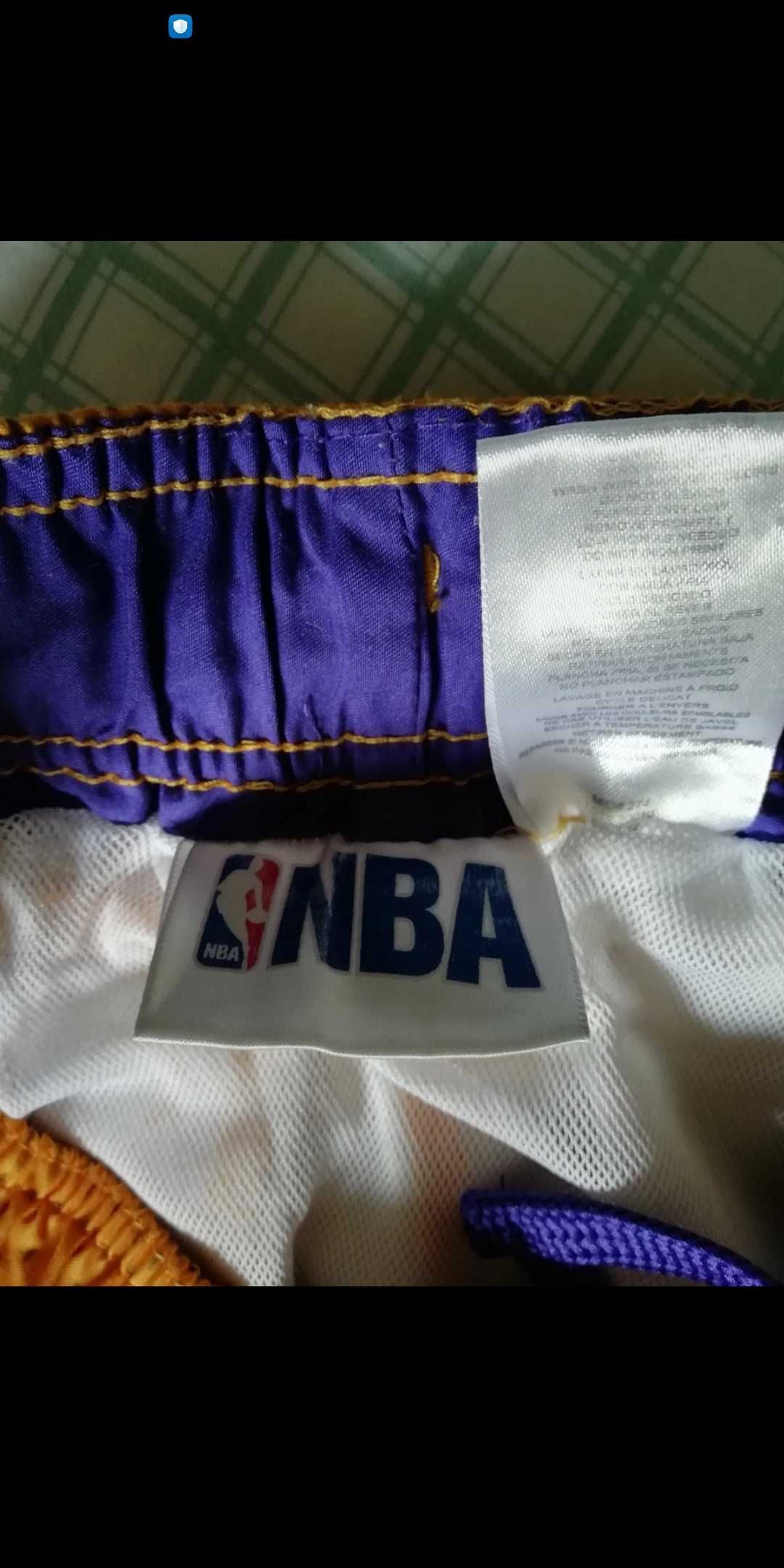 Calções de banho Lakers, Los Angeles NBA, tamanho 10-12