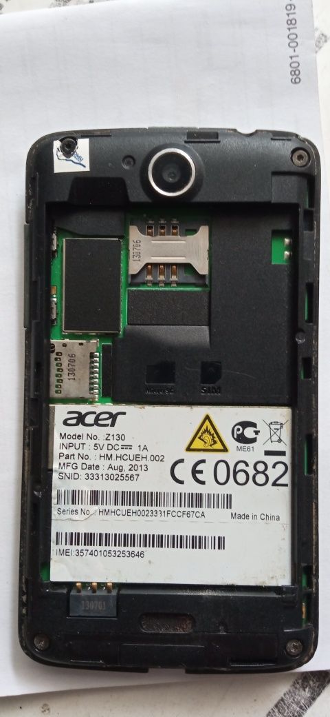 телефон Acer z130