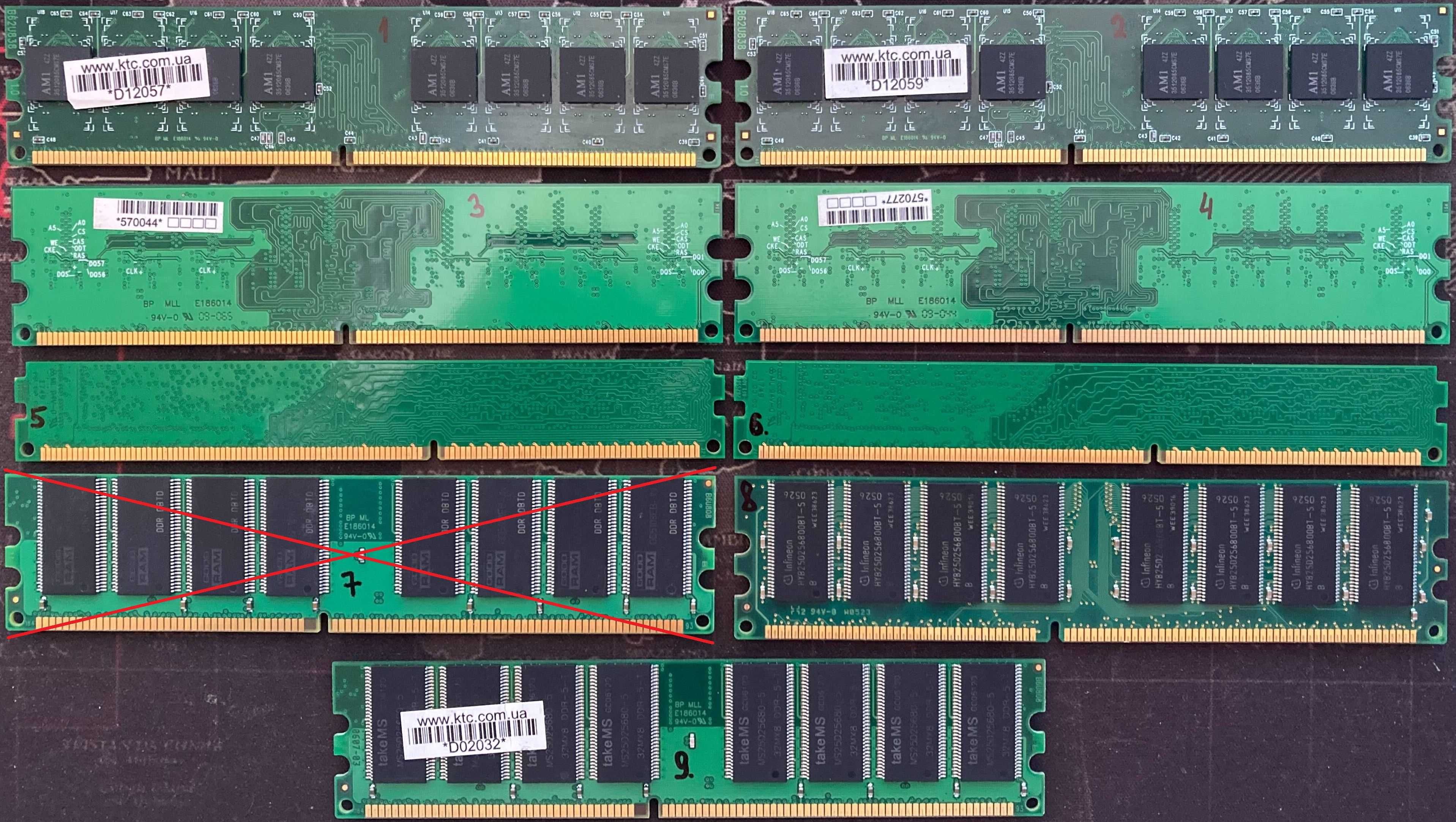 Оперативна пам'ять для ПК RAM DDR\DDR2\DDR3