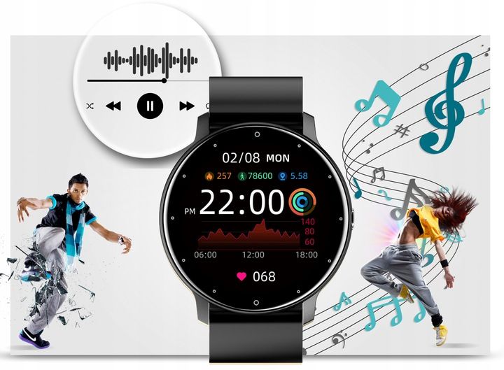 Smartwatch Męski Zegarek Gravity +box +grawer Sms Fb Polskie Menu Modn