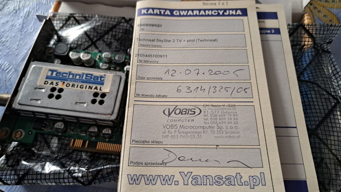 Karta telewizyjna satelitarna DVB PCI TechniSat SkyStar 2 TV z RFN