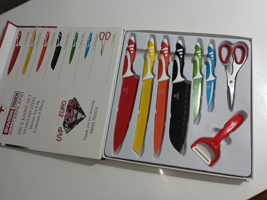 Conjunto de facas de cozinha NOVAS na caixa original
