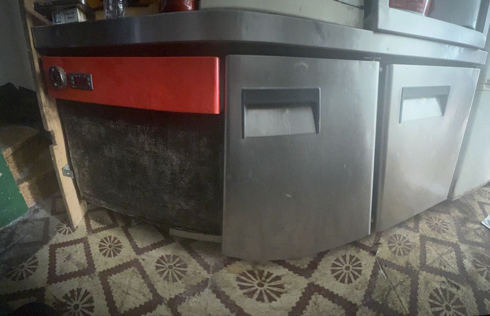 Bancada refrigerada com duas portas