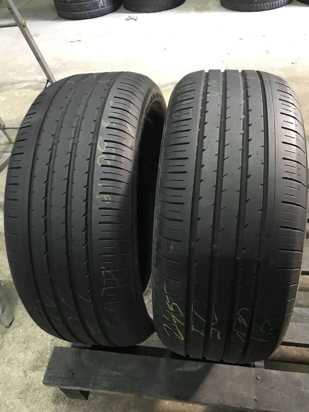 Шини Yakohama 245/50r18 Пара літо б/у склад Оригінал