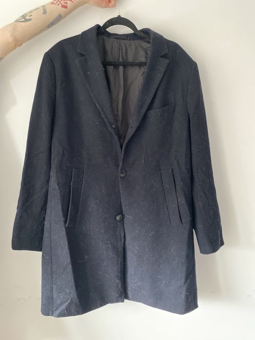 Пальто темно синє бу