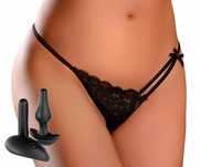 Stringi hookup panties r. xl/xxl czarny majtki wibrujące
