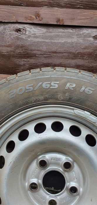 Felga stalowa z oponą VW T5, Koło zapasowe 16 cali