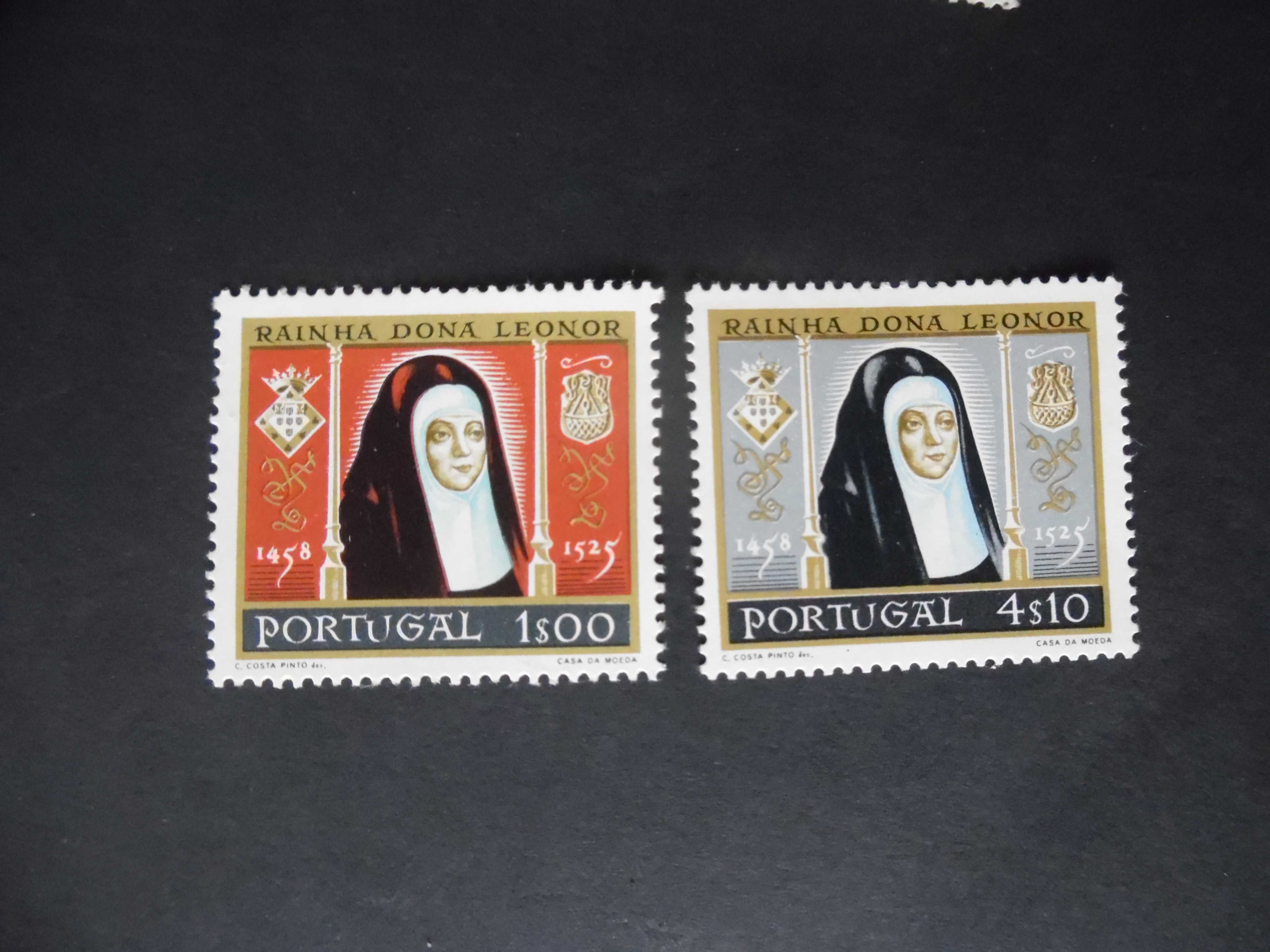 Selos Portugal 1958-Rainha Leonor Col. Completa (novos e usados)