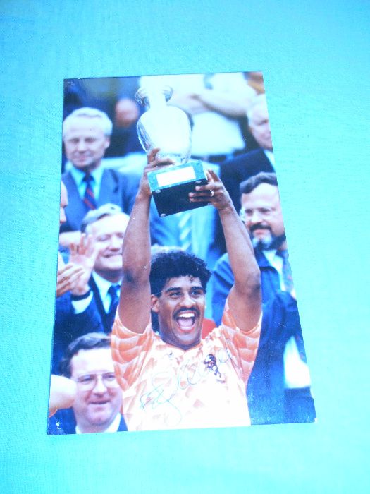 FRANK RIJKAARD(Holandia) Zdjęcie z oryginalnym autografem ME 1988