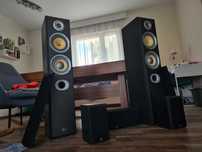 OKAZJA Glosniki kolumny kino domowe stereo M Audio hts 700 mocny bas