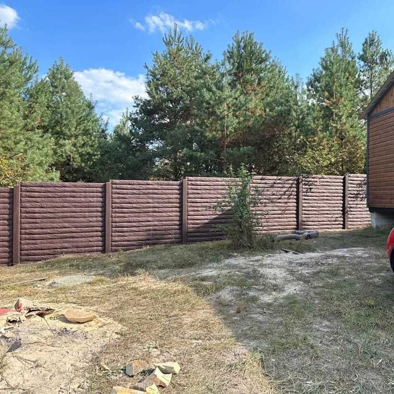 Монтаж паркану з дерева під ключ Київ та обл/Забор з дерева/Установка