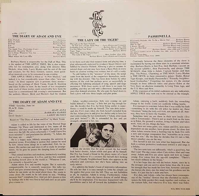 Barbara Harris, Larry Blyden, Alan Alda - The Apple Tree (платівка)