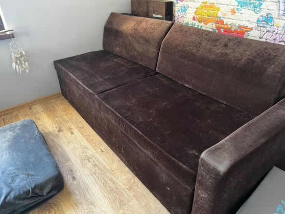 Sofa rozkładana na łóżko piętrowe