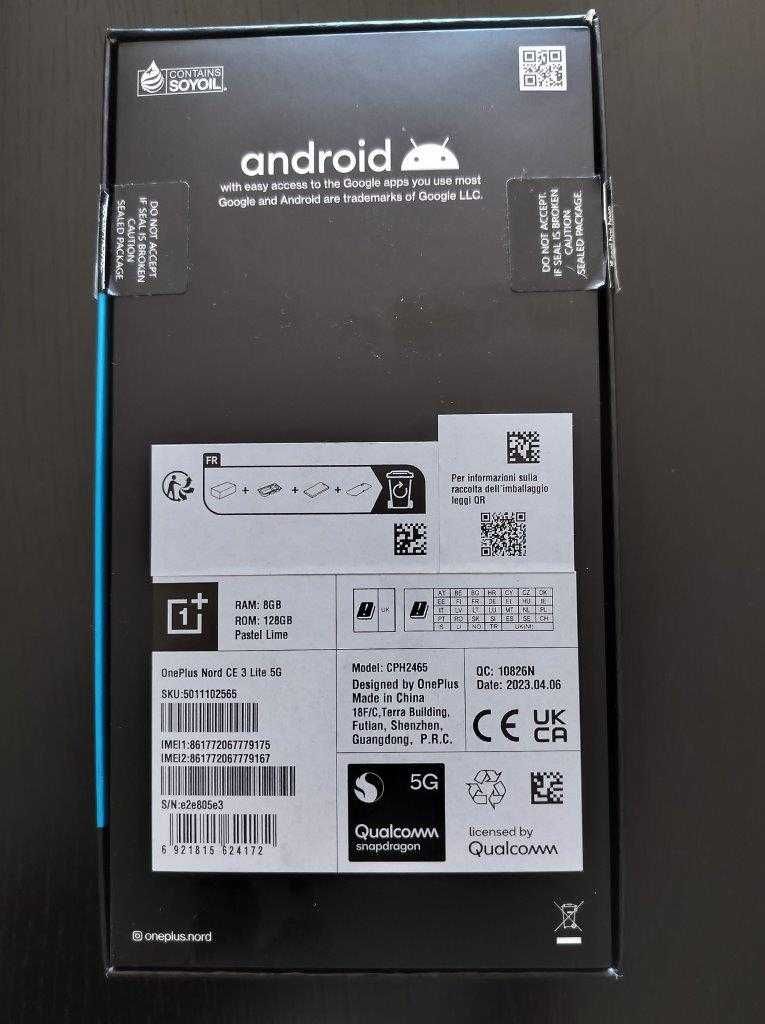 Smartphone Oneplus Nord CE 3 Lite 5G