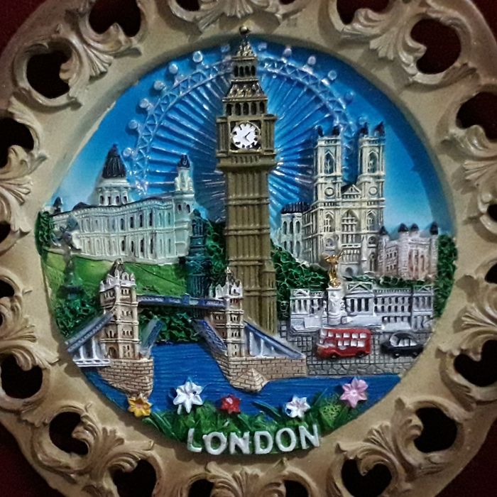 Recordação de Londres em ceramica