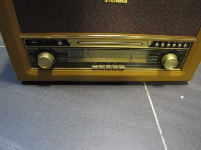 Wieża stereo styl retro drewno CD FM USB MP3  Auna Belle Epoque 1906
