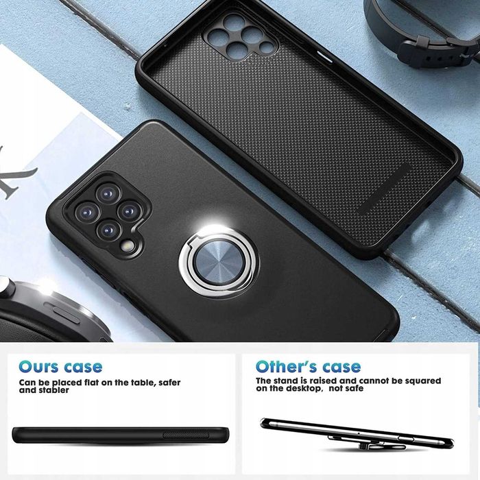 Plecki Etui Samsung Galaxy A22 Czarne + 2 szkła