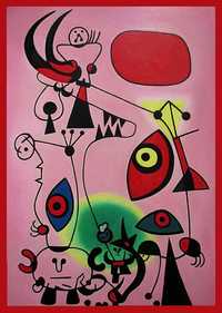 Joan Miro '' Dawn '' 100 x 70 olej