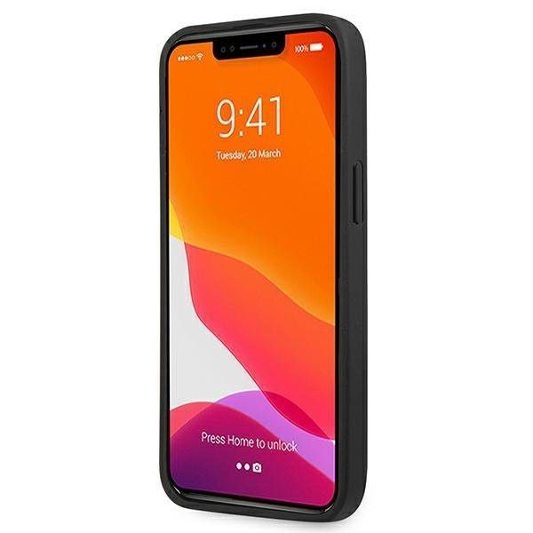 Etui Guess do iPhone 13 Pro Saffiano Strap Grey