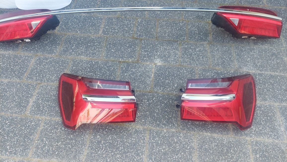 Audi A6 C8 komplet oryginalnych lamp full led przód i tył - europa