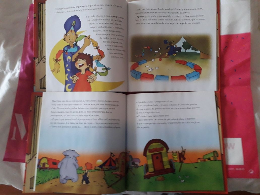 Livros coleção Leo o menino do circo,