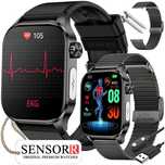 Smartwatch Męski Zegarek EKG POMIAR CUKRU Ciśnieniomierz Puls ROZMOWY