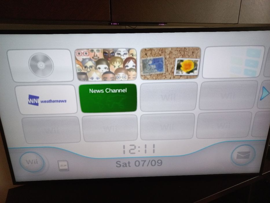 Nintendo Wii preta com acessorios