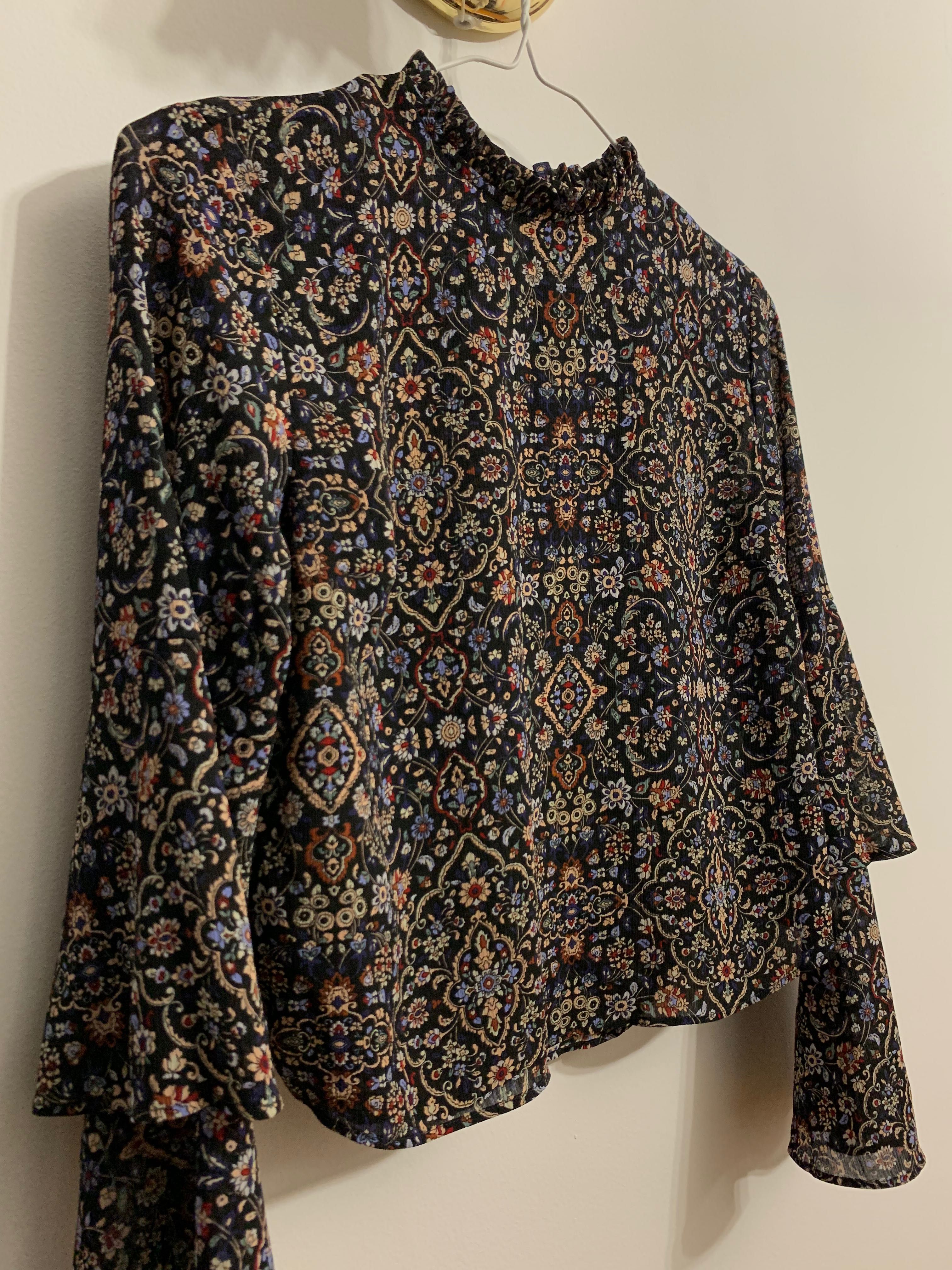 Bluzka boho z orientalnym wzorem