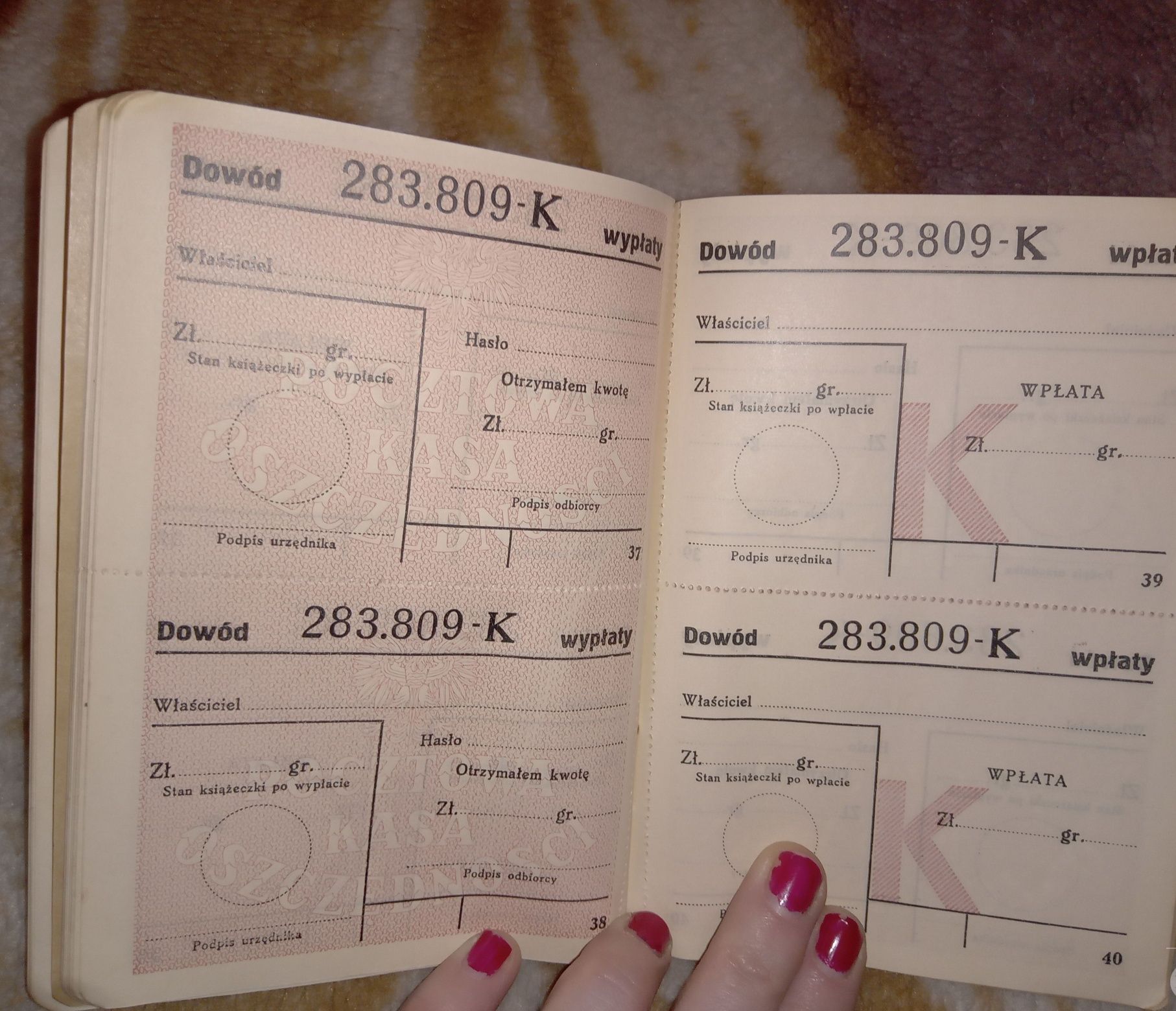 Sprzedam książeczkę oszczędnościową PKO z 1938 roku